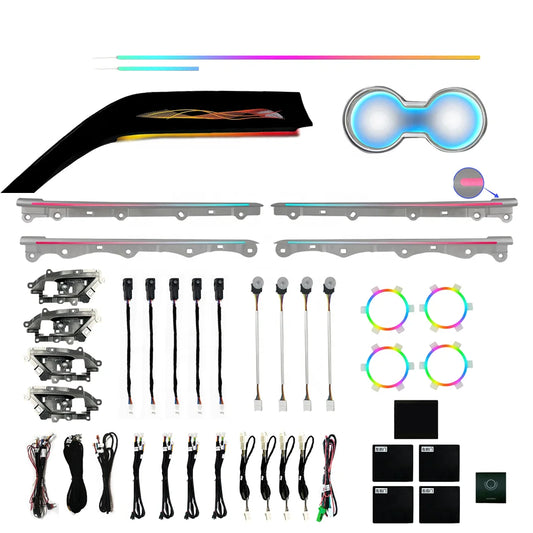 Kit LED d’ambiance Toyota Camry 2018–2023 – 64 couleurs – photo 1