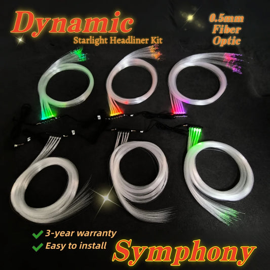 Kit ciel étoilé dynamique fibre 0,5 mm – étoiles filantes – photo 1