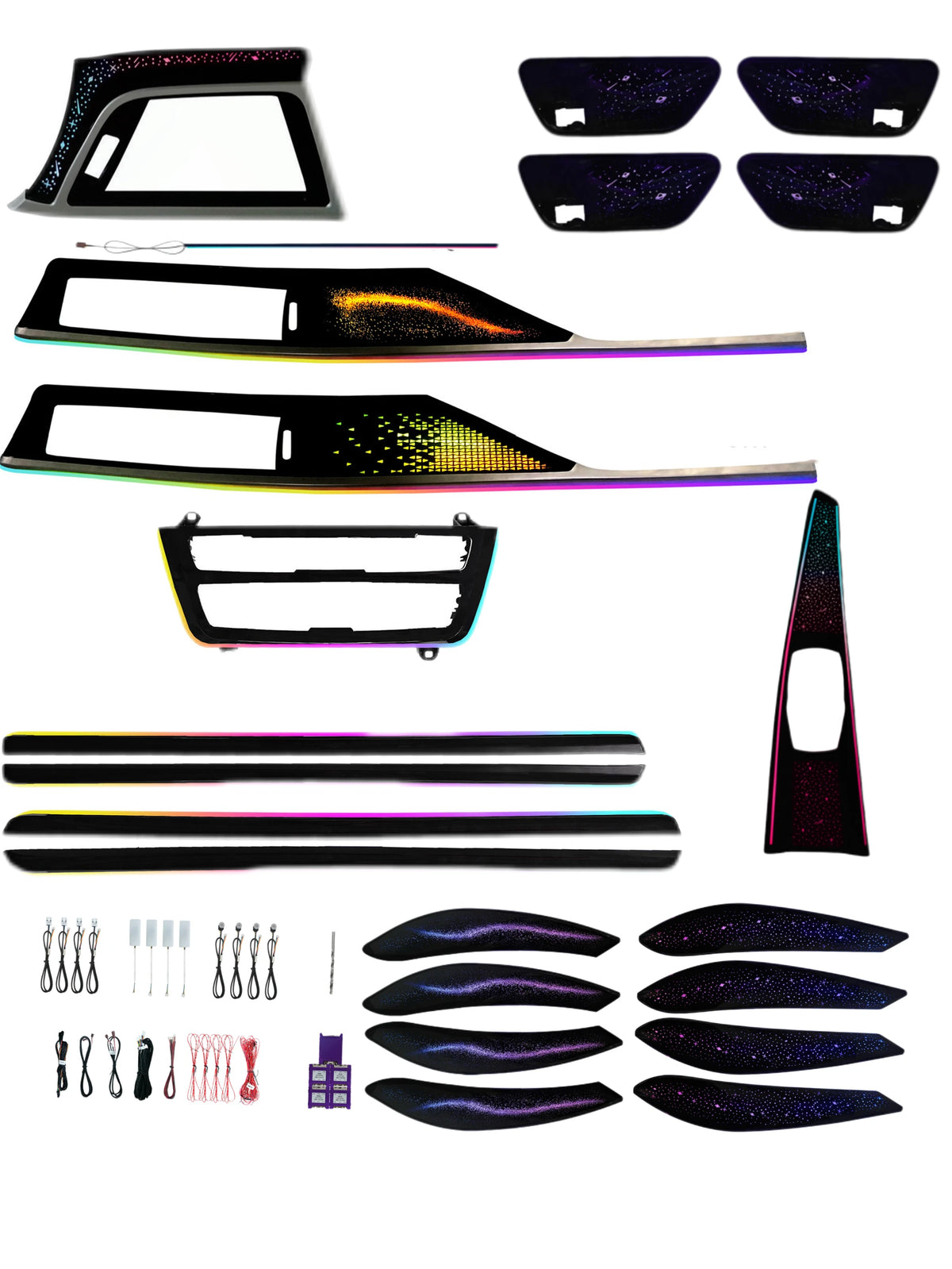 Panneau de console LED BMW F30 2013–2019 – forme U – photo 1