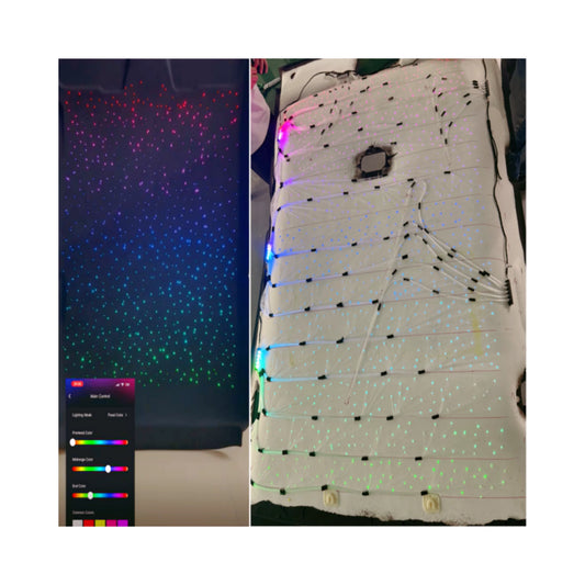 Kit ciel étoilé fibre 0,5 mm – scintillement multicolore – photo 1