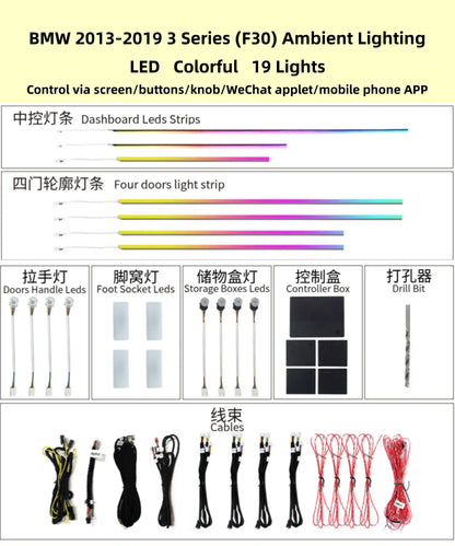 Kit LED d’ambiance BMW Série 3 F30 F31 2014–2019 – Symphony – photo 3