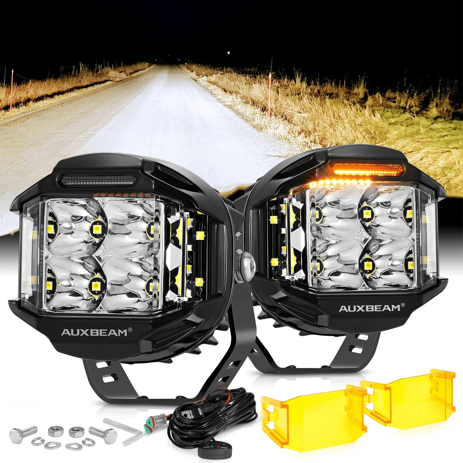 V-MAX série faisceau combiné Side Shooter Projecteurs LED compacts avec orange DRL – vue 24