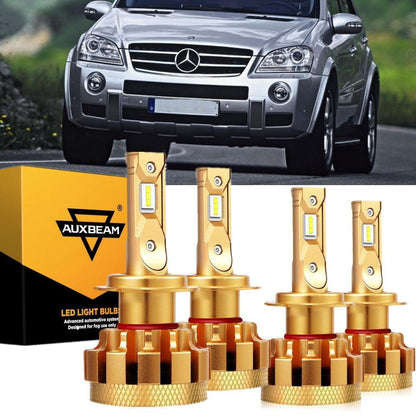 Kit d’ampoules LED feux de route/croisement F-16 Plus série CAN-bus intégré pour Mercedes-Benz ML63 AMG avec phares halogènes