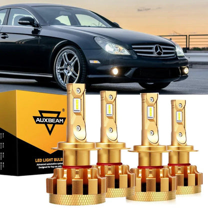 Kit d’ampoules LED feux de route/croisement F-16 Plus série CAN-bus intégré pour Mercedes-Benz CLS55 AMG avec phares
