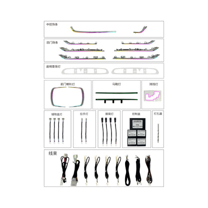 Kit LED d’ambiance Toyota Alphard Vellfire – 25 points, RHD – photo 1
