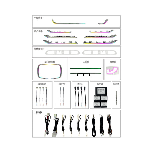 Kit LED d’ambiance Toyota Alphard Vellfire – 25 points, RHD – photo 1
