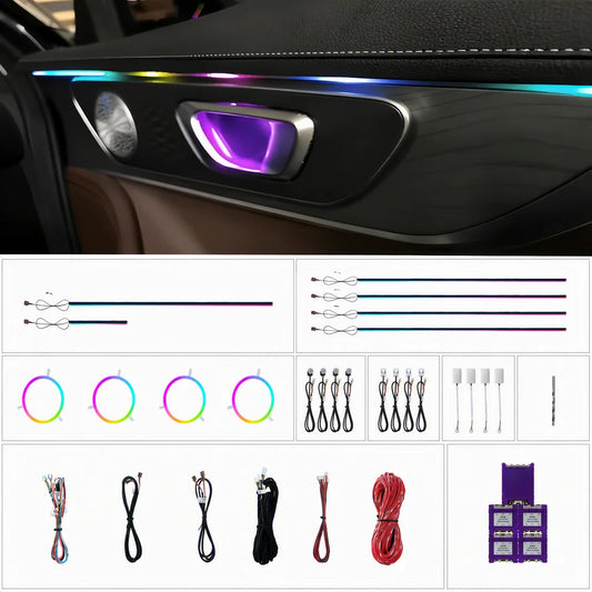 Kit LED d’ambiance Chery Tiggo 8 T18 2019–2025 – anneaux haut-parleurs – photo 1