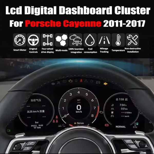 Virtual Cockpit Porsche Cayenne 2011-2017 - tableau de bord numérique LCD
