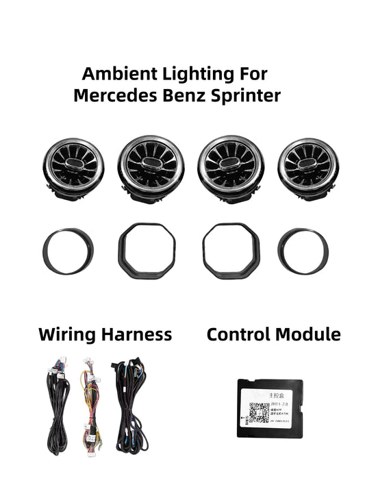 Aérateurs lumineux 12 V Mercedes Sprinter W907 2019–2025 – photo 1
