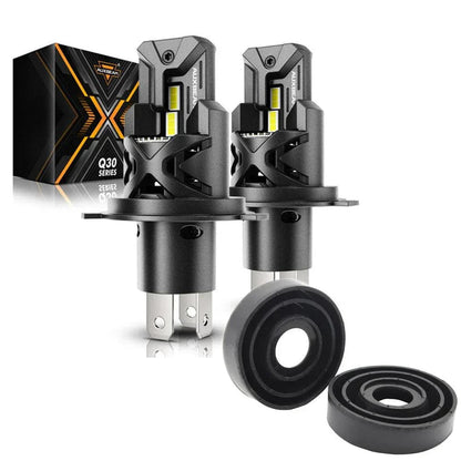 H4/9003 Ampoules de phare LED Q30 série Brightest Wireless 110W 24000LM 6500K blanc froid – 2 ampoules – vue 10 – NOVADOMIO