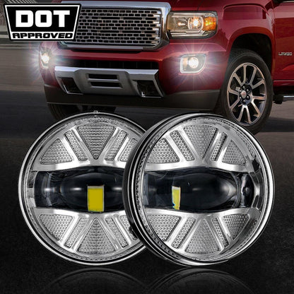 Lot de 2 48 W LED antibrouillards homologation DOT pour 2007–2013 GMC Sierra 1500 / 2007–2014 Sierra 2500HD 3500HD (chromé)