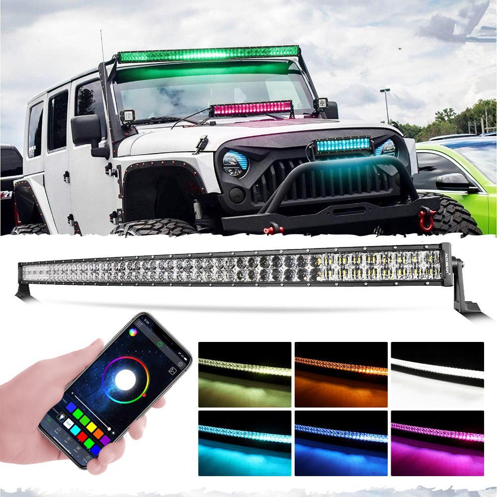 V-PRO série 22Inch/32 Inch/42 Inch/52Inch RGBW Color Changing Off Road Barres LED – vue 16