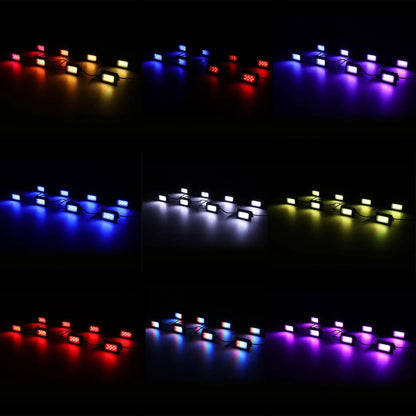 Magic Dream couleur RGB LED éclairages de soubassement Kit avec Bluetooth commande par application, Multicolor Chasing Neon