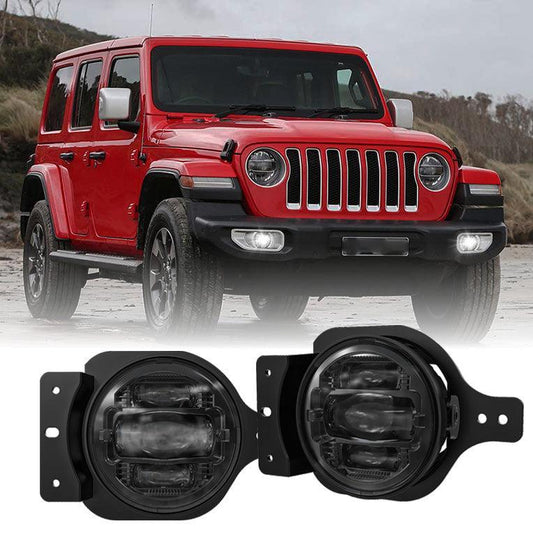 (2pcs/set) 4 Inch LED Fog Lights Replacement pour Jeep Wrangler JL 2018 2019 2020