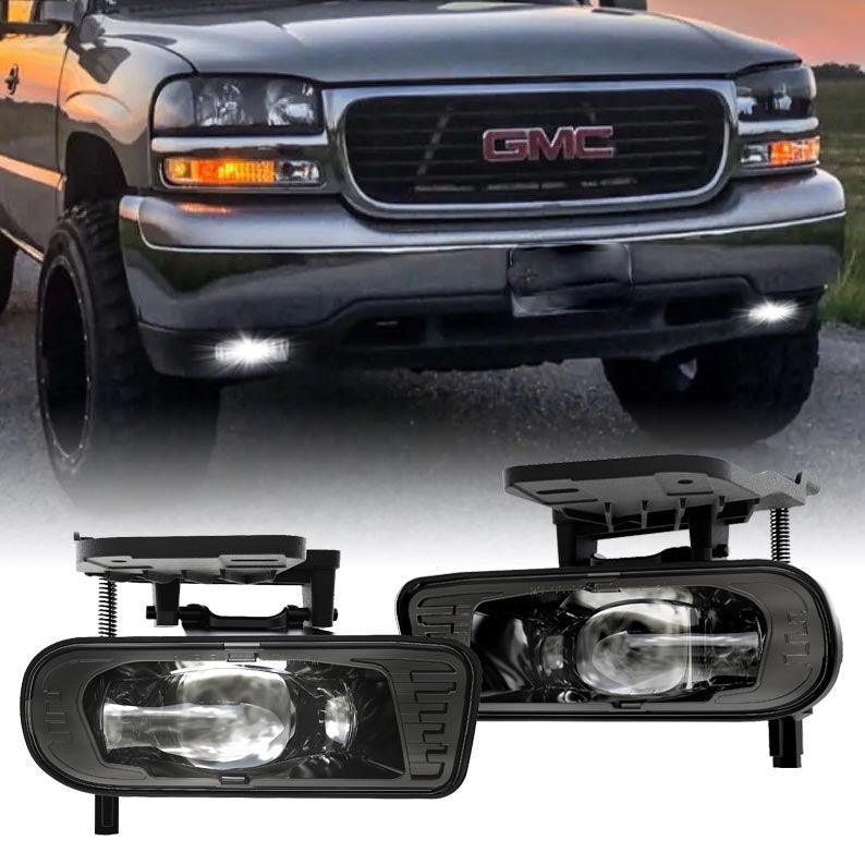 LED Fog Lights Replacement DOT Approved pour 1999-2002 GMC Sierra 1500 2500, 2001-2002 GMC SIERRA 1500HD/2500HD/3500, 2000-2…