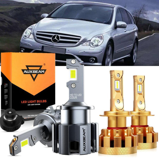 pour 2007 Mercedes-Benz R63 AMG avec HID headlamps Ampoules LED High Low Beam Bundle