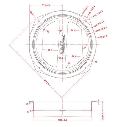 RETROSOUND haut-parleur DVC 6.5″, 165 mm (pièce), Volkswagen Beetle 1958–77 tableau de bord – vue 8 – NOVADOMIO