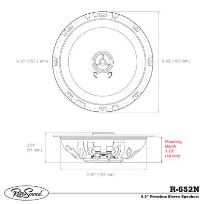 RETROSOUND haut-parleur 6.5″, 165 mm (paire), néodyme – vue 3 – NOVADOMIO