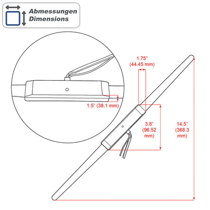 RETROSOUND antenne de pare-brise active (FM radio) – vue 2 – NOVADOMIO