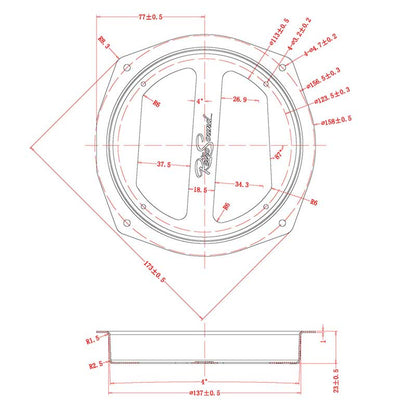 RETROSOUND Support métallique de haut-parleur pour 1958–77 VW Beetle tableau de bord – vue 2 – NOVADOMIO