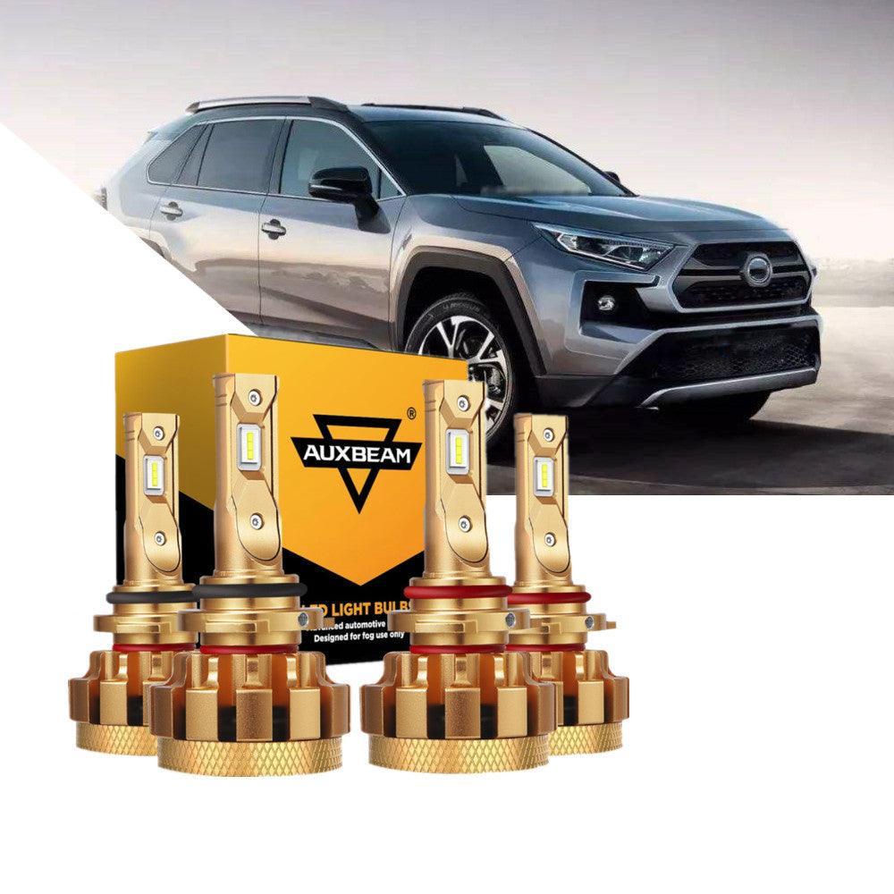 pour 2000 Toyota RAV4 F-16 Plus série Built-in Canbus Automotive Grade 14000LM Ampoules LED High Low Beam Bundle – vue 9