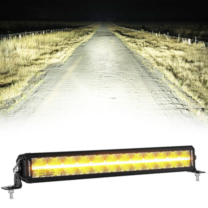 SP-DRL série 12″/22″/32″/42″ tout-terrain Barres LED avec orange&blanc DRL – NOVADOMIO