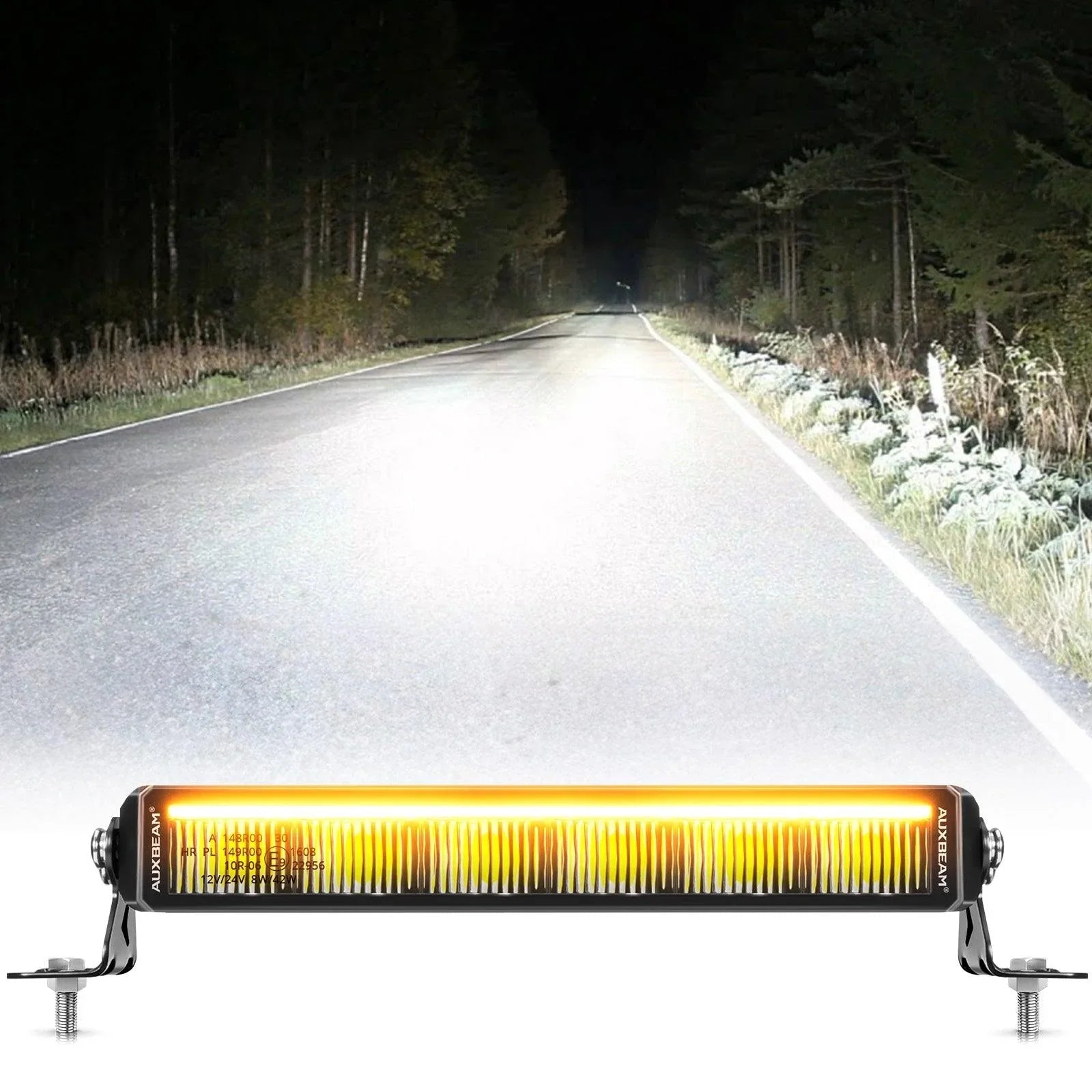 SP-DRL série 12 Inch/22 Inch/32 Inch/42 Inch Off Road Barres LED avec orange&blanc DRL – vue 14