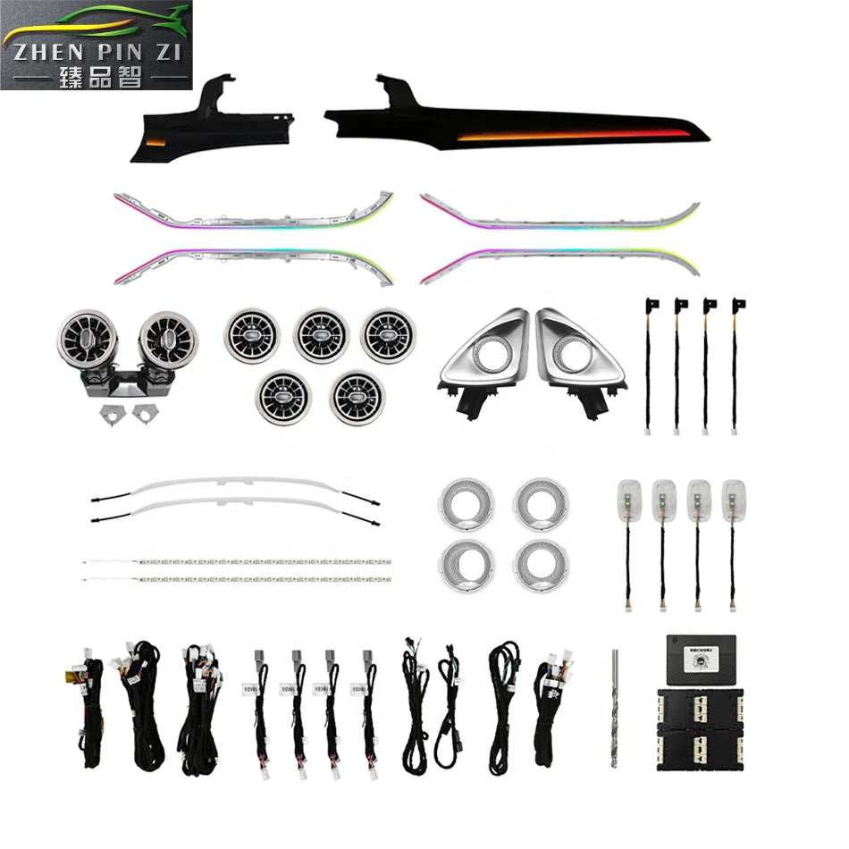 Kit LED d’ambiance Mercedes W205 X253 2015–2021 – 64 couleurs – photo 1