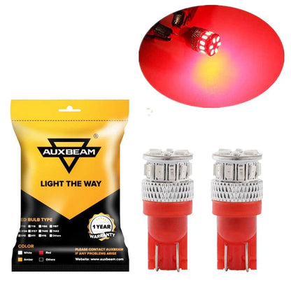 168 2825W5W T10 Ampoules LED pour plaque, feux latéraux et intérieur 4 W 300% haute luminosité sans erreur CAN-bus rouge – 2