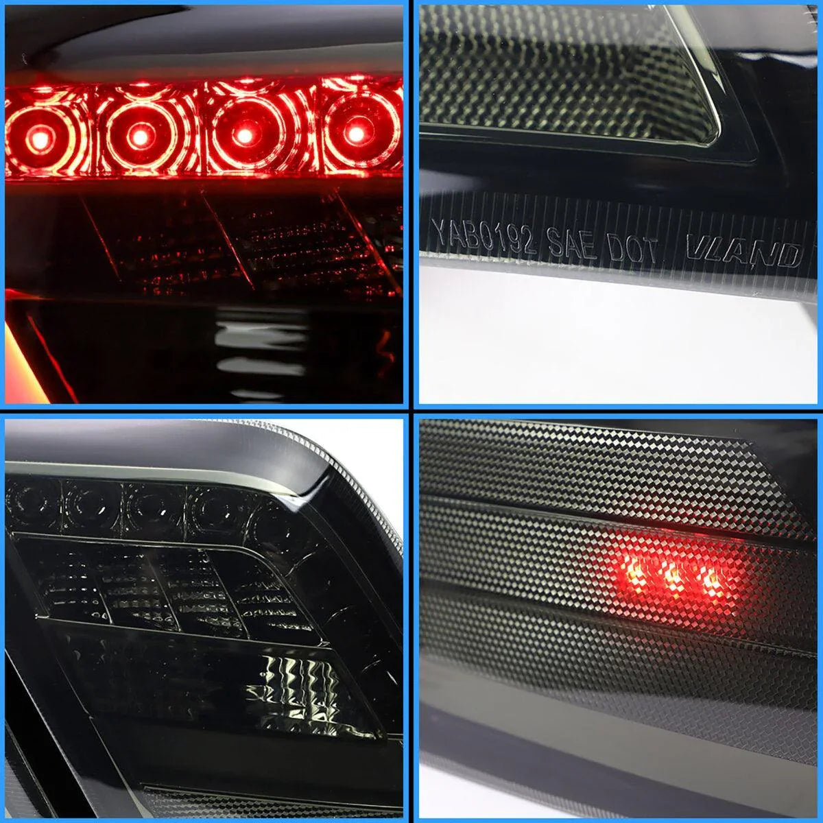 LED bloc de feux arrière avec orange clignotant pour 2006-2011 Toyota Camry XV40 Regular Models – vue 3