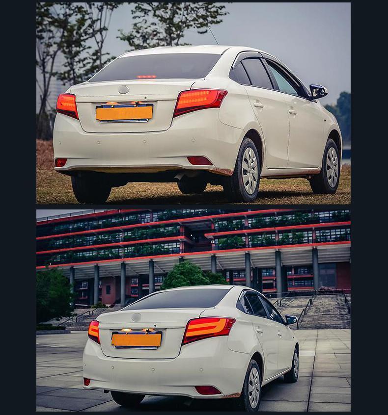 LED Tail Lights avec orange clignotant pour 2013-2022 Toyota Vios 3th Gen (XP150 NCP150) – vue 4