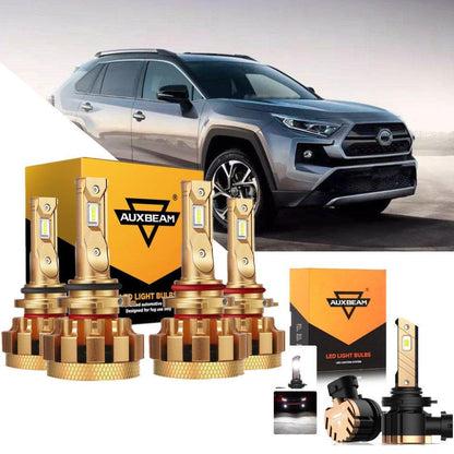 Kit d’ampoules LED feux de route/croisement F-16 Plus série CAN-bus intégré 14 000 lm pour Toyota RAV4 2000 – NOVADOMIO