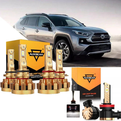 Kit d’ampoules LED feux de route/croisement F-16 Plus série CAN-bus intégré 14 000 lm pour Toyota RAV4 2006–2015 – NOVADOMIO