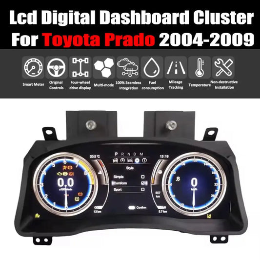Virtual Cockpit Toyota Land Cruiser Prado 2004-2009 LCD 12,3″ – NOVADOMIO