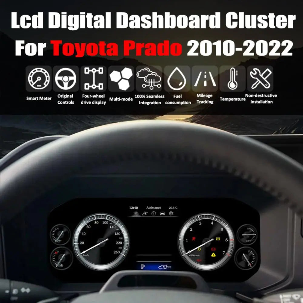 Virtual Cockpit Toyota Land Cruiser Prado 2010-2022 LCD 12,3″ – NOVADOMIO
