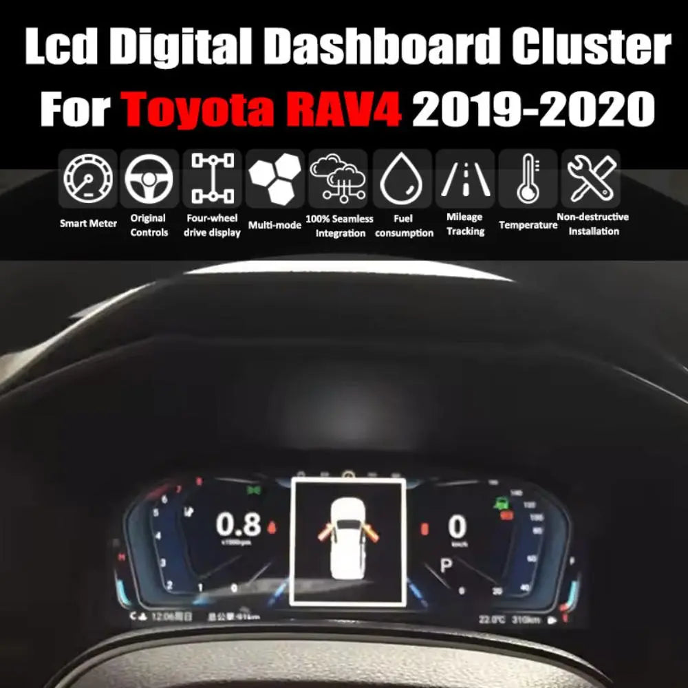 Virtual Cockpit Toyota RAV4 2019-2020 LCD 12,3″ – NOVADOMIO