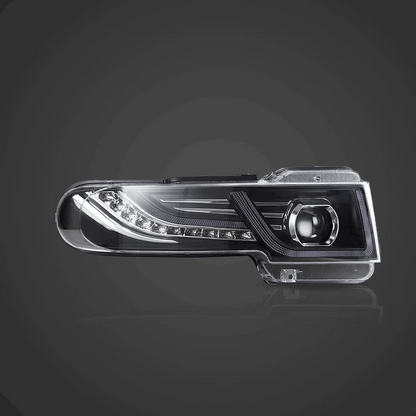LED bloc optique avant projecteur double faisceau avec Grille pour 2007–2015 Toyota FJ Cruiser XJ10 – vue 2 – NOVADOMIO