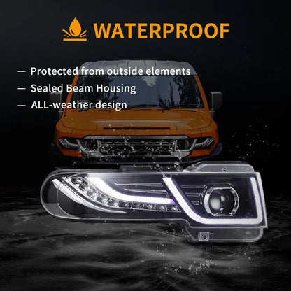 LED bloc optique avant projecteur double faisceau avec Grille pour 2007–2015 Toyota FJ Cruiser XJ10 – vue 8 – NOVADOMIO