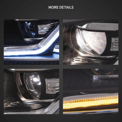 LED bloc optique avant Projector noir pour 2012–2017 Volkswagen Golf 7th Gen (Mk7, Typ 5G) – vue 4 – NOVADOMIO