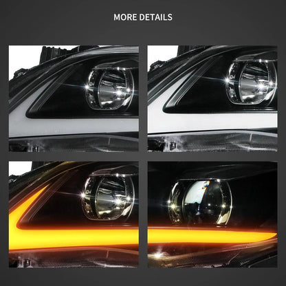 LED bloc optique avant Projector noir pour 2011–2013 Toyota Corolla 10th Gen (E140 Wide-Body) Facelift – vue 5 – NOVADOMIO