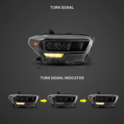 LED bloc optique avant Reflection Bowl chromé pour 2016–2023 Toyota Tacoma 3th Gen (N300) – vue 4 – NOVADOMIO