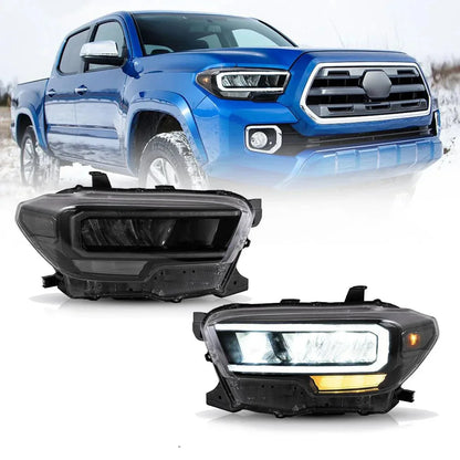 LED bloc optique avant Reflection Bowl chromé pour 2016–2023 Toyota Tacoma 3th Gen (N300) – vue 10 – NOVADOMIO