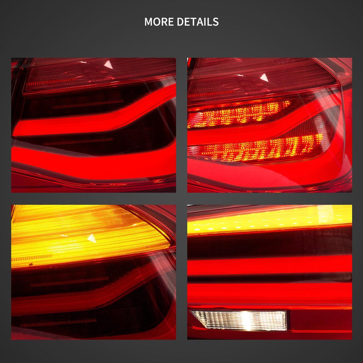 LED bloc de feux arrière avec Sequential orange clignotant pour 2012-2019 BMW 3 série 6th Gen (F30 F35 F80) – vue 5