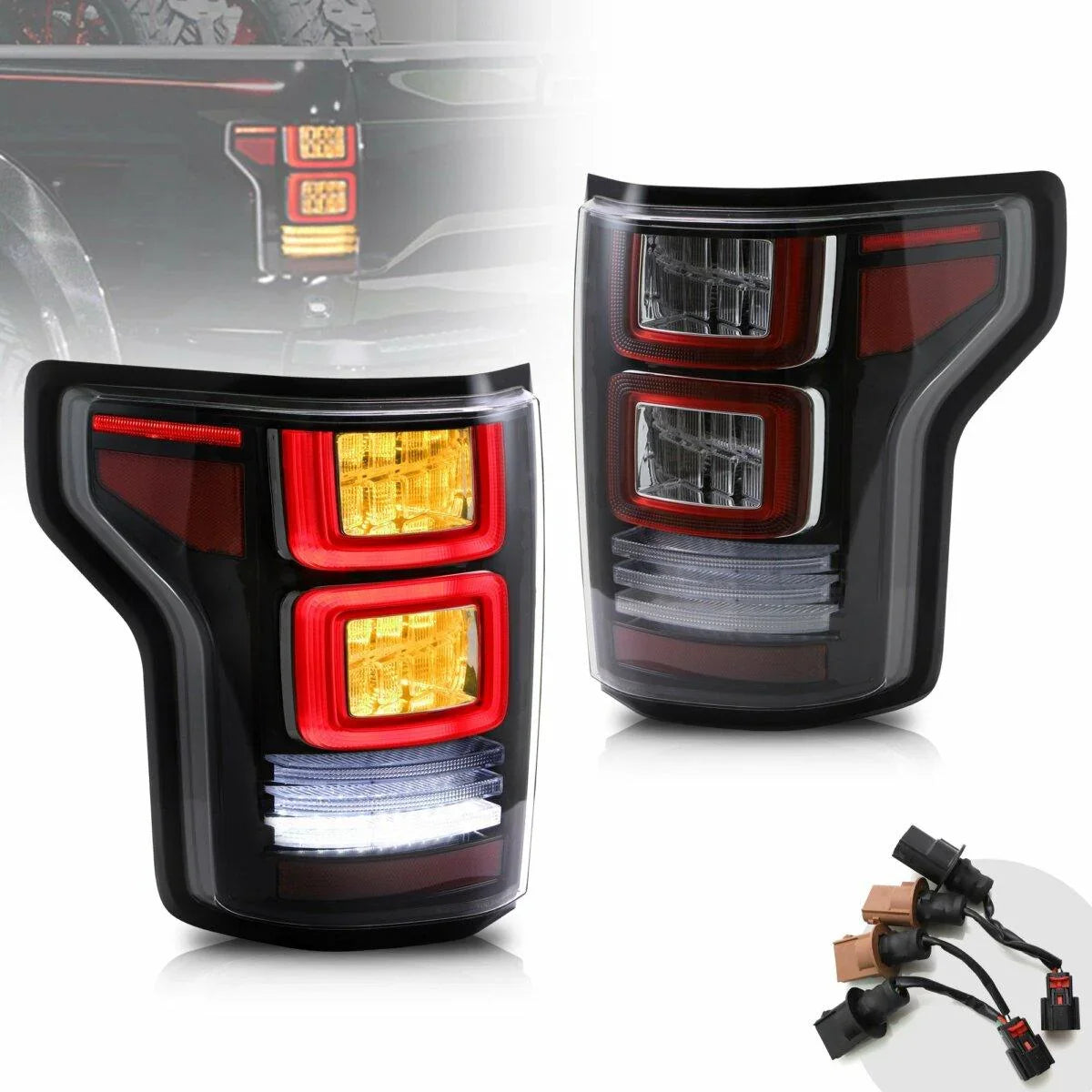 LED bloc de feux arrière avec Sequential clignotant pour 2015-2020 Ford F150 13th Gen (P552)