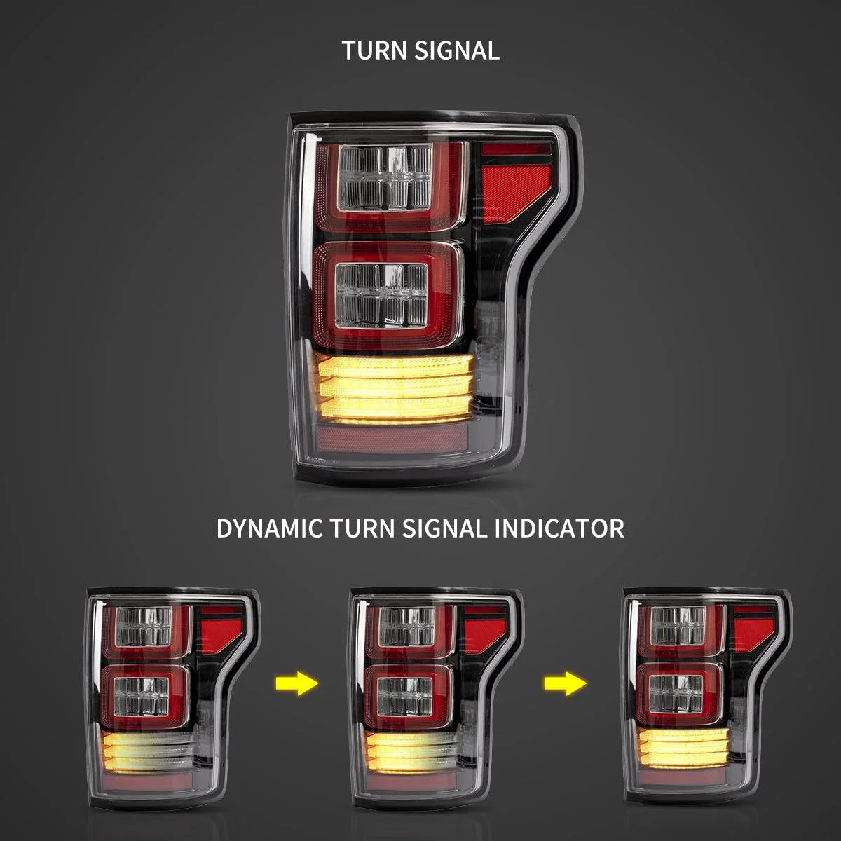 LED bloc de feux arrière avec Sequential clignotant pour 2015-2020 Ford F150 13th Gen (P552) – vue 3
