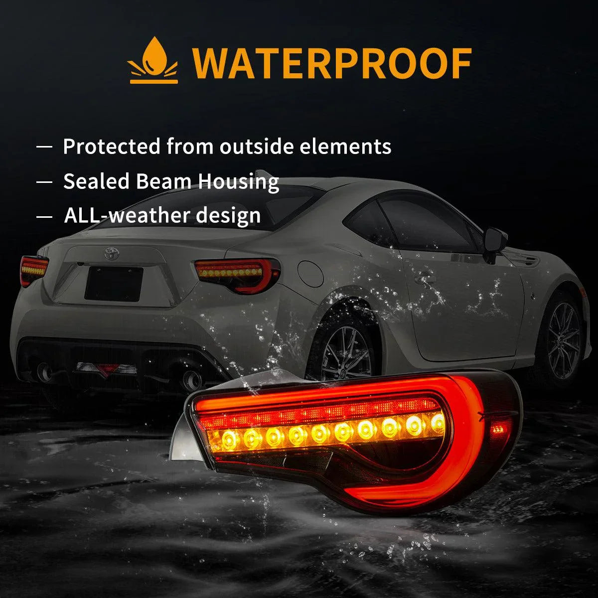 LED bloc de feux arrière avec Sequential Indicators clignotant pour 2012-2020 Toyota 86 GT86 2013-2020 Subaru BRZ 2013-2020…