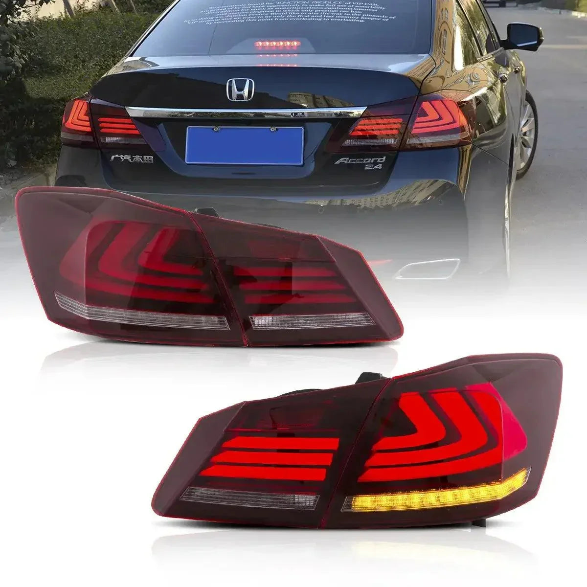 LED bloc de feux arrière avec Sequential clignotant pour 2013-2017 Honda Accord 9th Gen Sedan