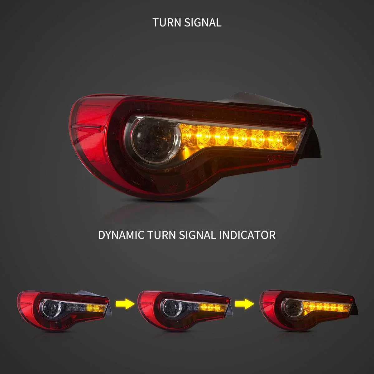 LED bloc de feux arrière avec Sequential clignotant pour 2012-2021 FR-S/BRZ/GT86 1th Gen (ZN6/ZC6) – vue 4