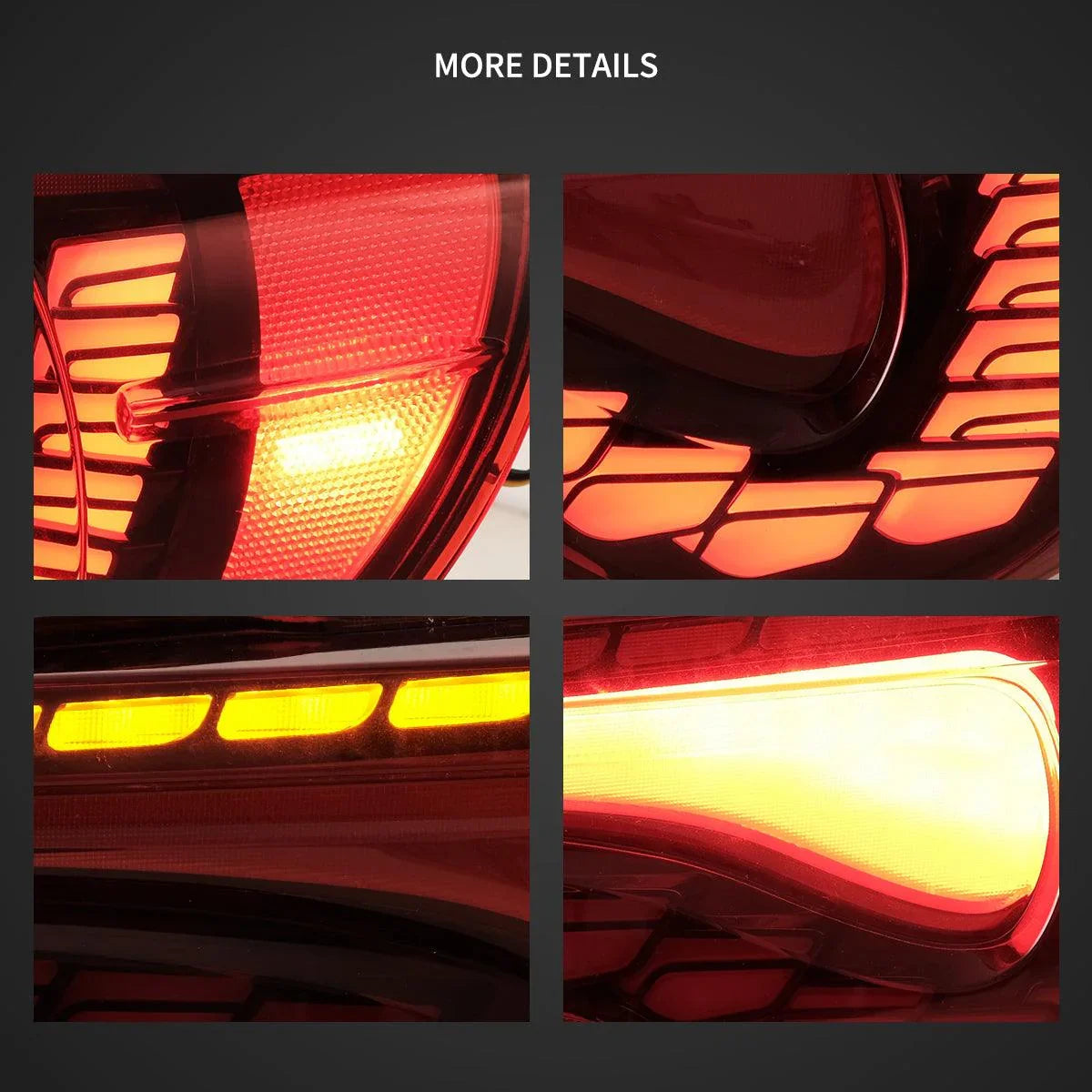 LED bloc de feux arrière Sequential clignotant avec Dynamic Welcome Lighting [Dragon Style] pour 2012-2020 Toyota 86 GT86 FT…