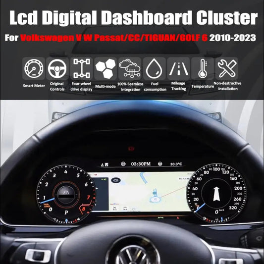 Virtual Cockpit Volkswagen Passat / CC / Tiguan / Golf 6 2010-2023 LCD 12,3″ – NOVADOMIO